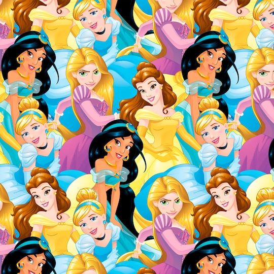 Disney&#xAE; Princess Packed Cotton Fabric